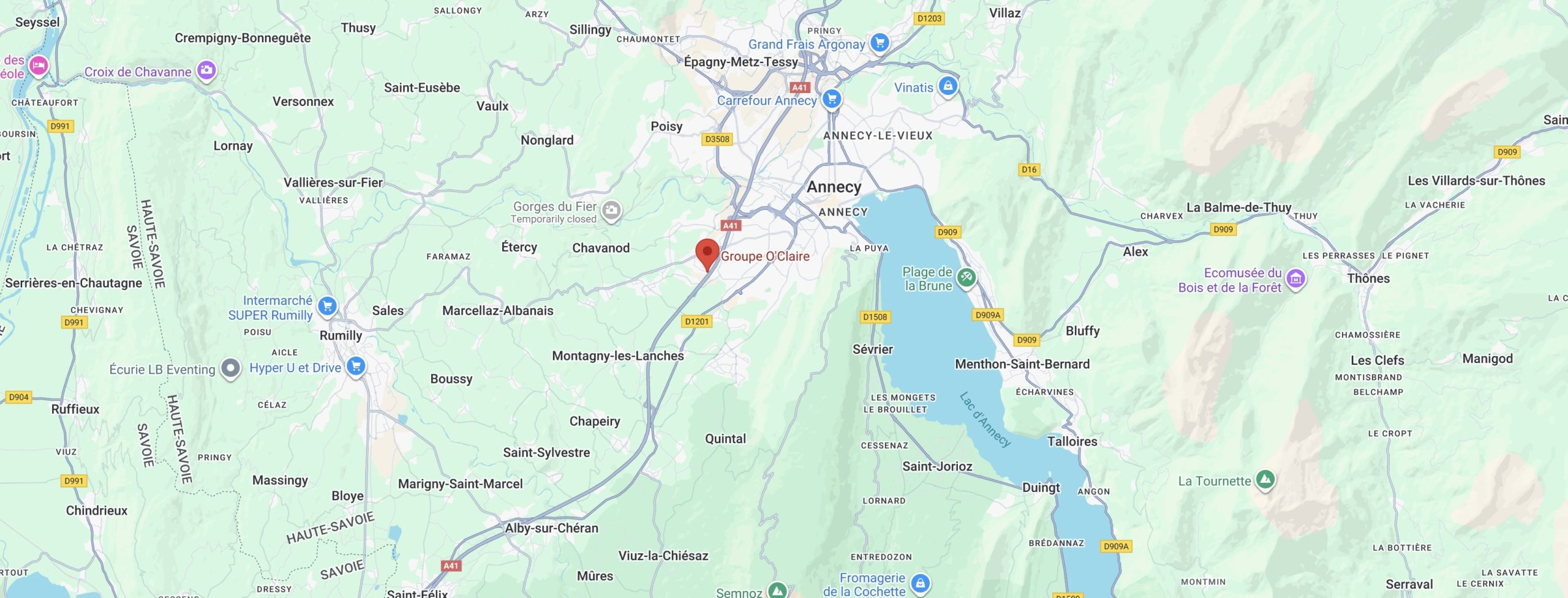 Carte groupe O-claire